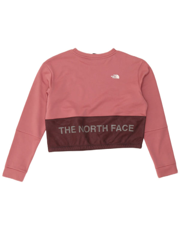The North Face Sudadera corta para mujer Jumper UK 46 Large Pink Colourblock