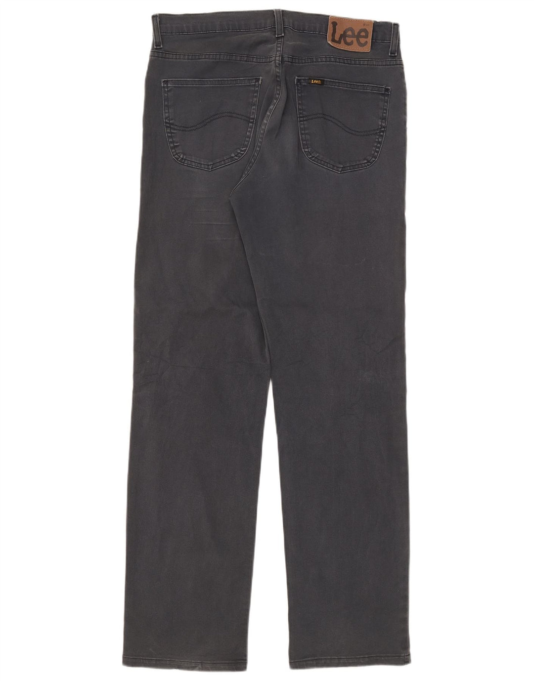 Vaqueros rectos para hombre Lee W33 L34 Algodón gris