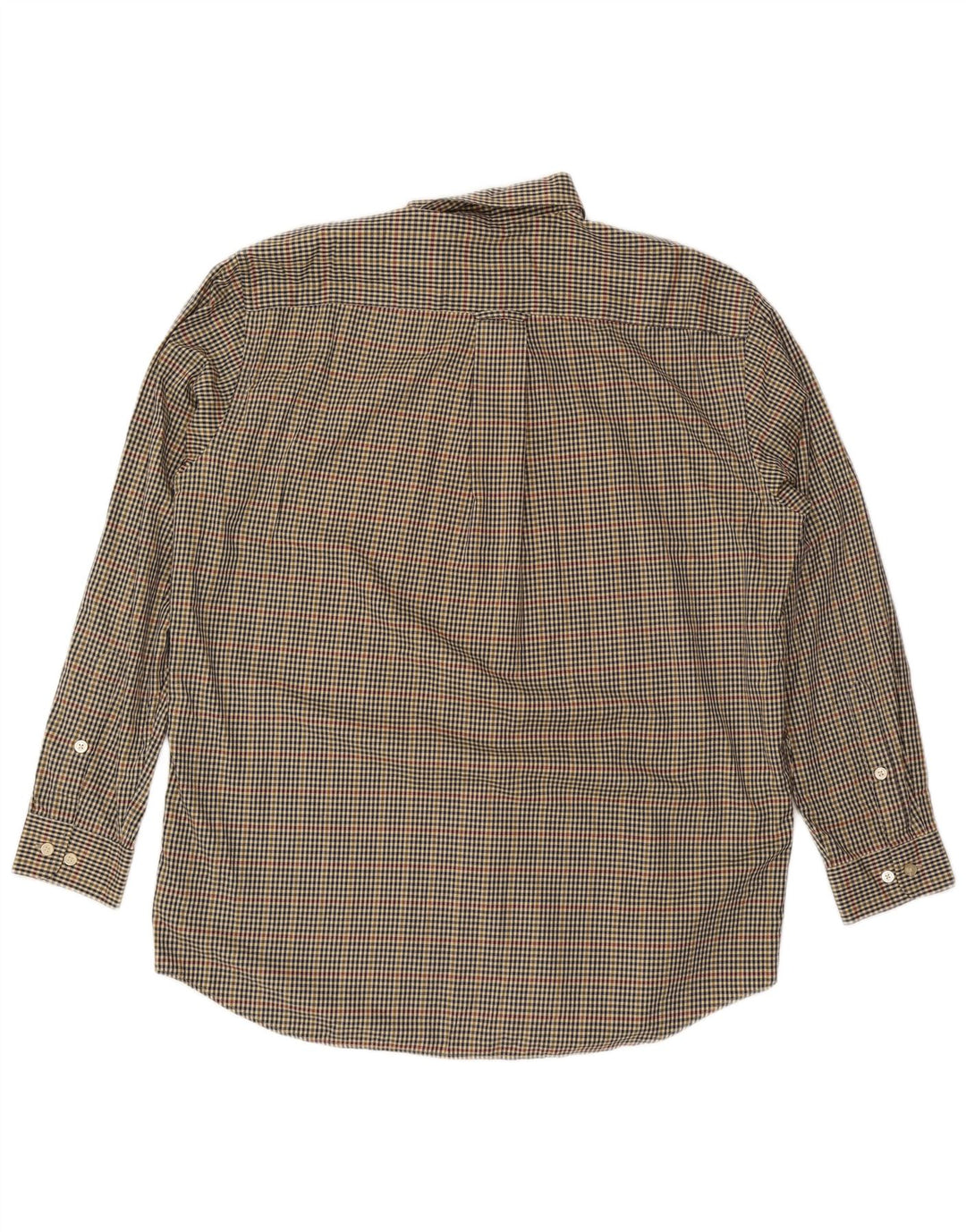 Orvis Camisa alta para hombre XL Algodón a cuadros multicolor
