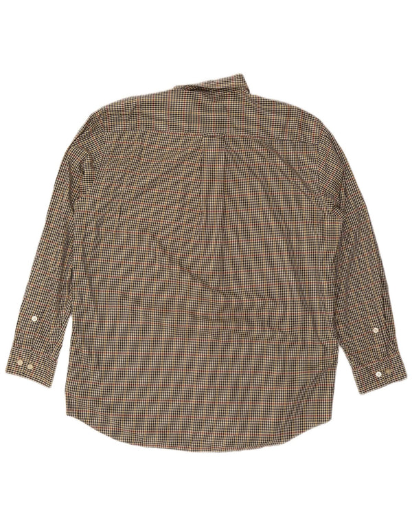 Orvis Camisa alta para hombre XL Algodón a cuadros multicolor