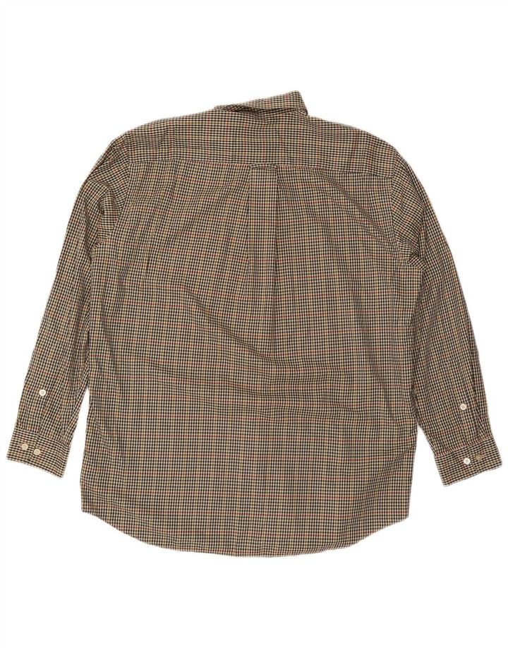 Orvis Camisa alta para hombre XL Algodón a cuadros multicolor