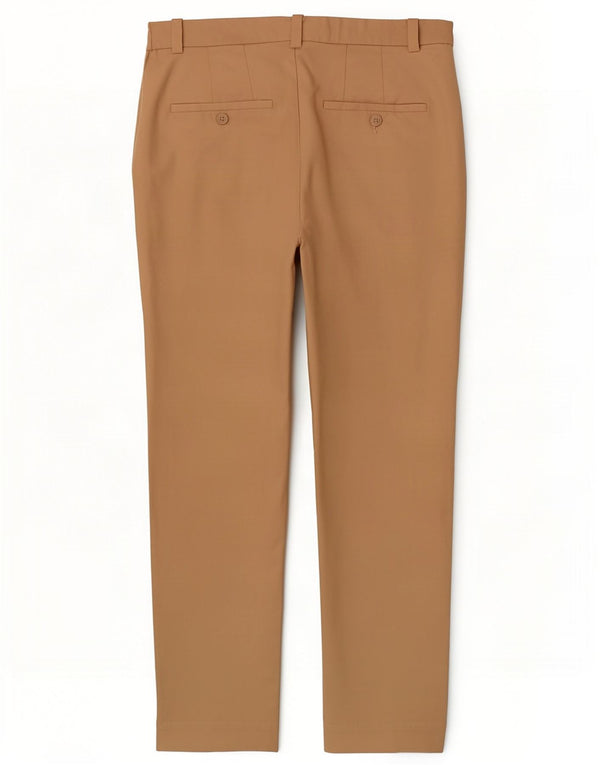 Zara Mujer Pantalón Chino Slim EU 36 XS W26 L26 Algodón Beige