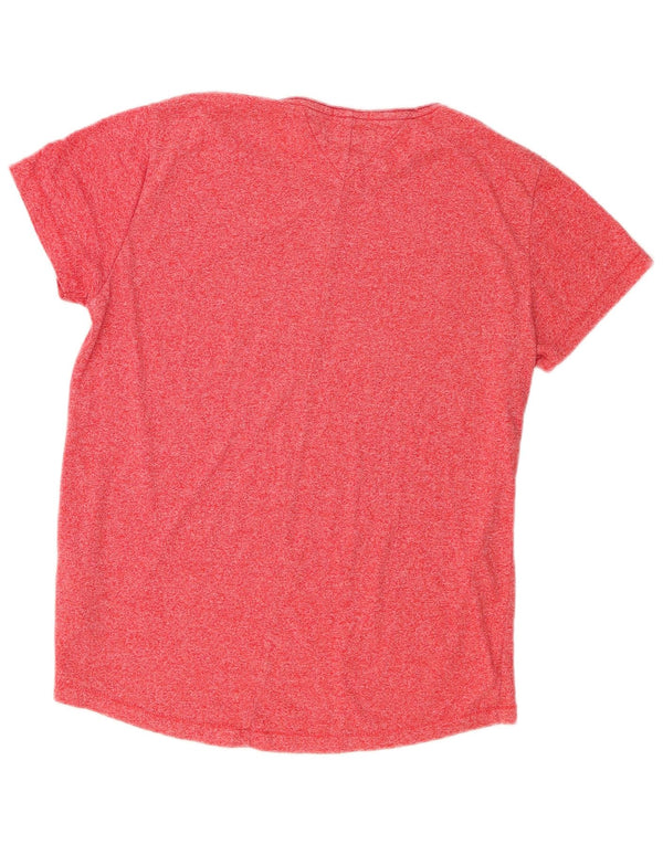 Tommy Hilfiger Camiseta para mujer Top UK 44 Poliéster moteado rosa medio