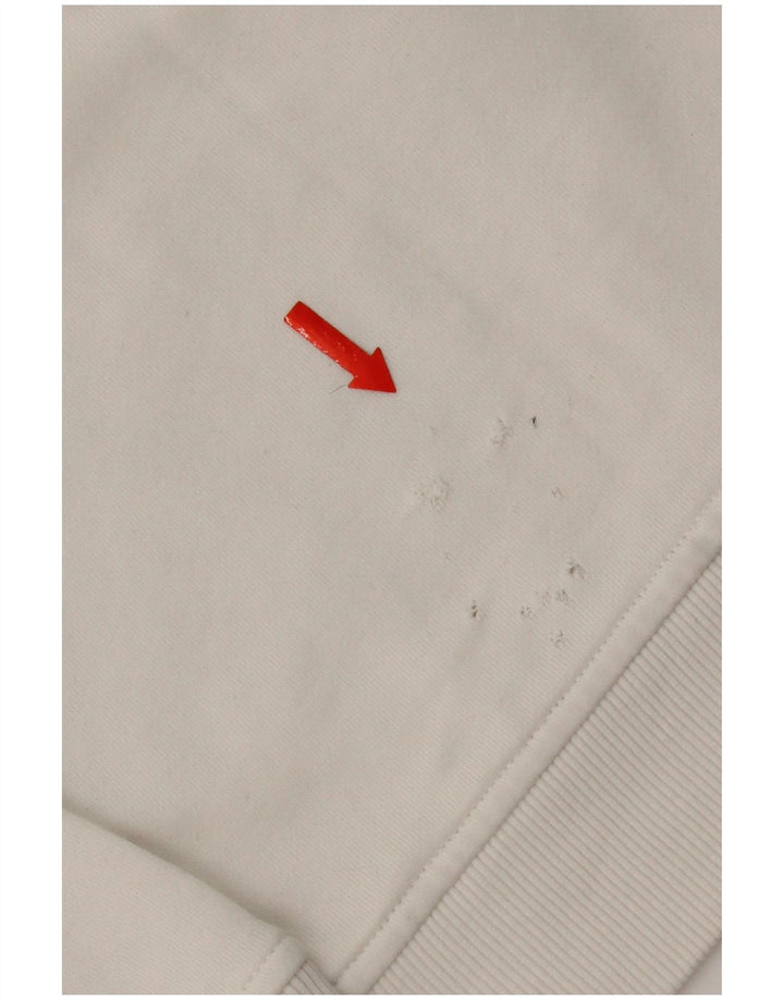 Tommy Hilfiger Sudadera de gran tamaño con gráfico para mujer UK 10 Small White