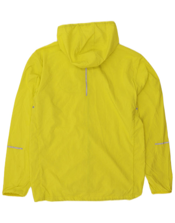 New Balance Chaqueta impermeable con capucha para hombre UK 38 Poliéster amarillo medio