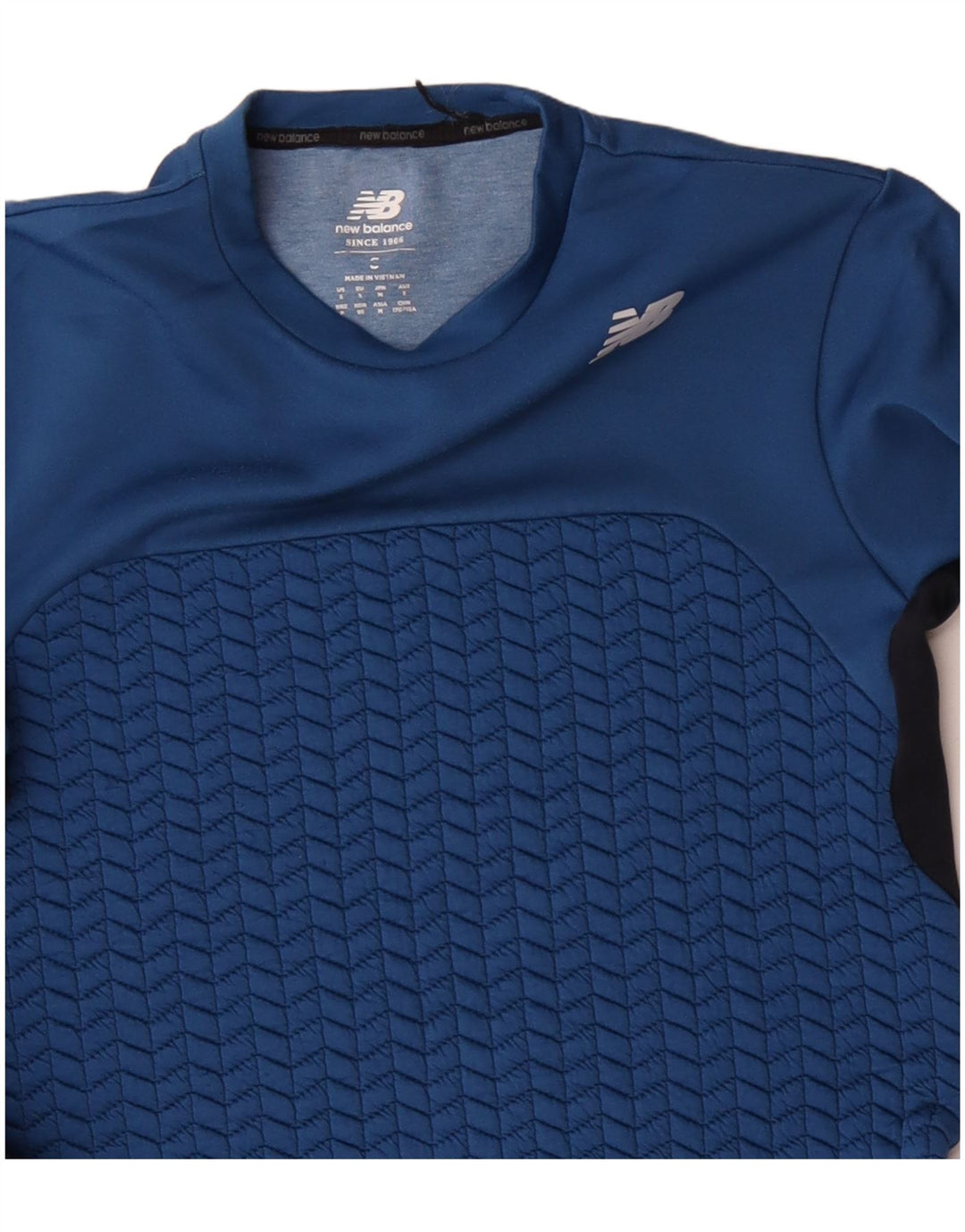 NEW BALANCE Hombre Sudadera Jumper Small Azul Colorblock Poliéster