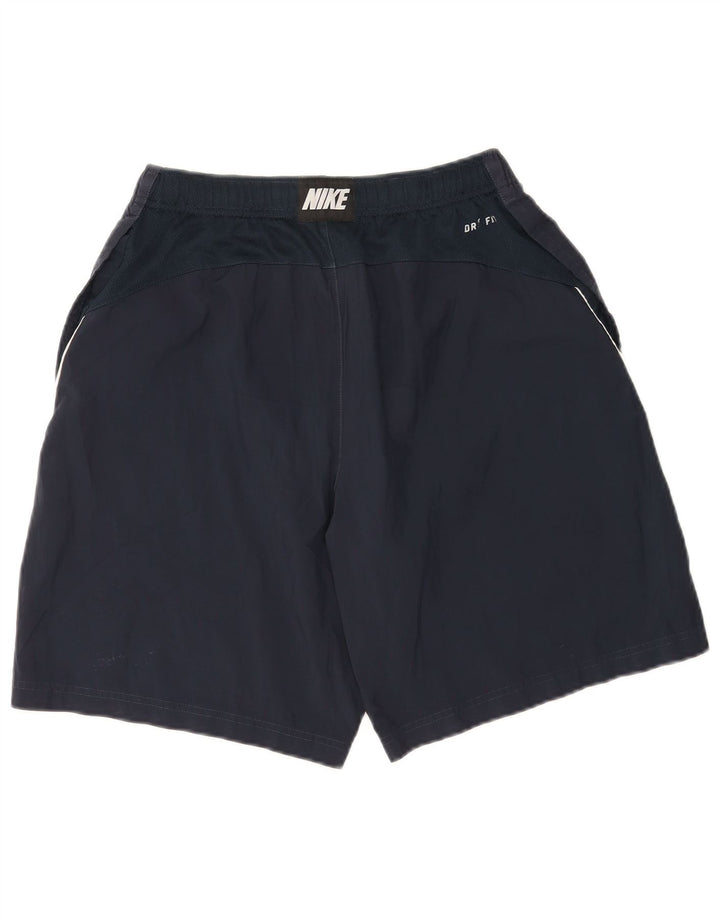 Pantalones cortos deportivos Nike Dri Fit para hombre Poliéster azul marino mediano