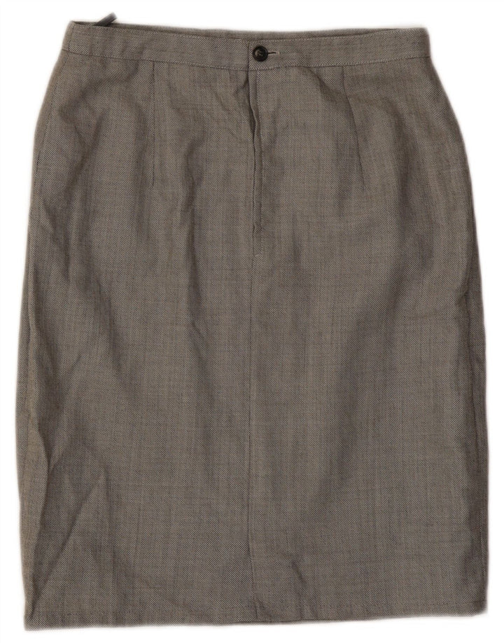 Luisa Spagnoli Falda lápiz para mujer IT 44 Mediana W28 Gris
