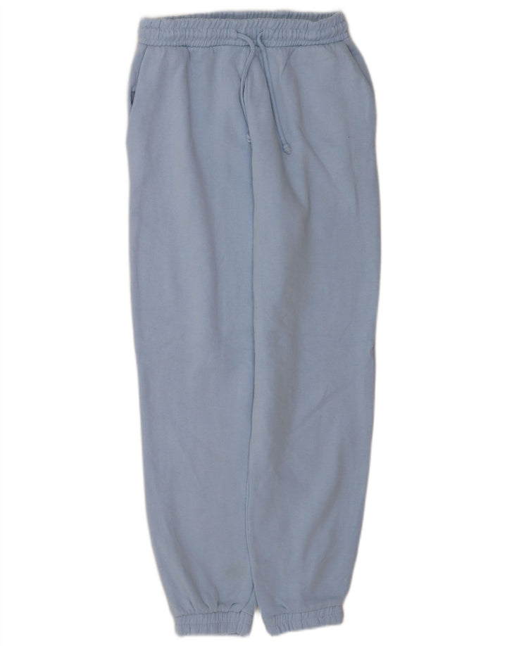 Zara Mujer Pantalón Chándal Joggers UK 42 Poliéster Azul Medio