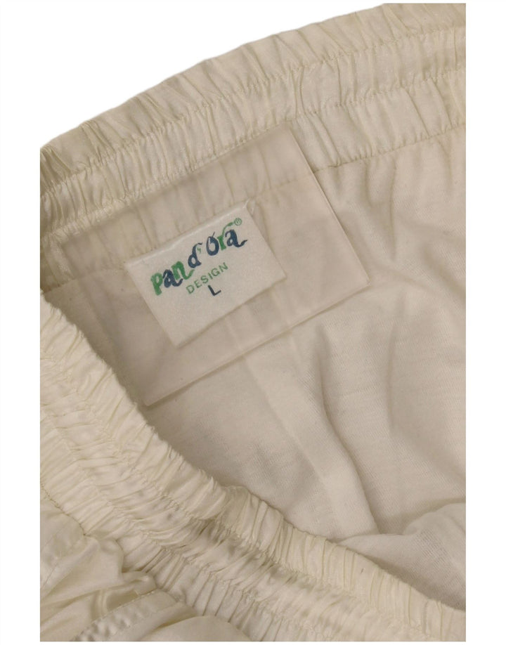 Pandora Pantalones De Chándal Joggers Large Blanco Colorblock Poliamida Hombre