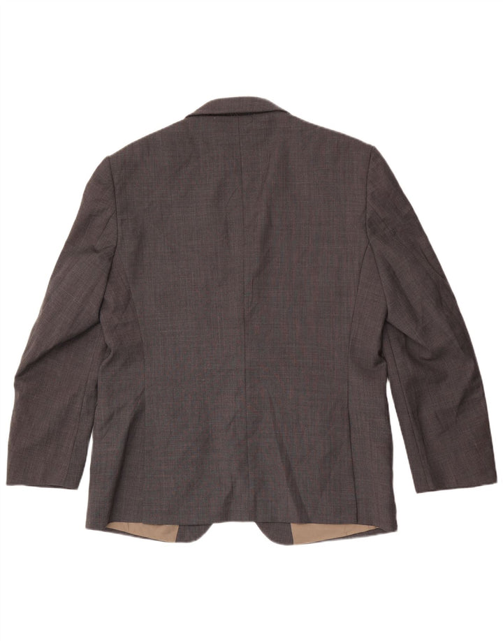 Marks & Spencer Chaqueta tipo blazer con 2 botones para hombre, talla 42, lana gris grande