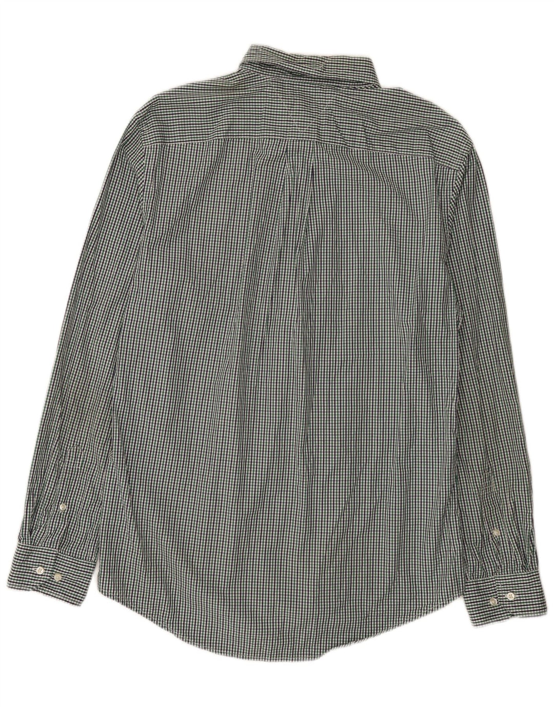 Camisa Tommy Hilfiger de corte personalizado para hombre de algodón a cuadros verde grande