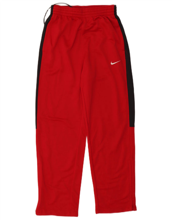 NIKE Hombre Dri Fit Pantalones De Chándal Pequeño Rojo Colorblock Poliéster
