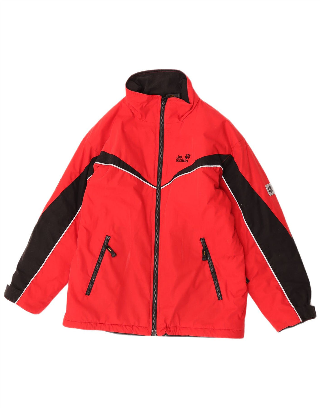 Jack Wolfskin Chaqueta cortavientos para niño 11-12 años Rojo Colorblock Poliéster