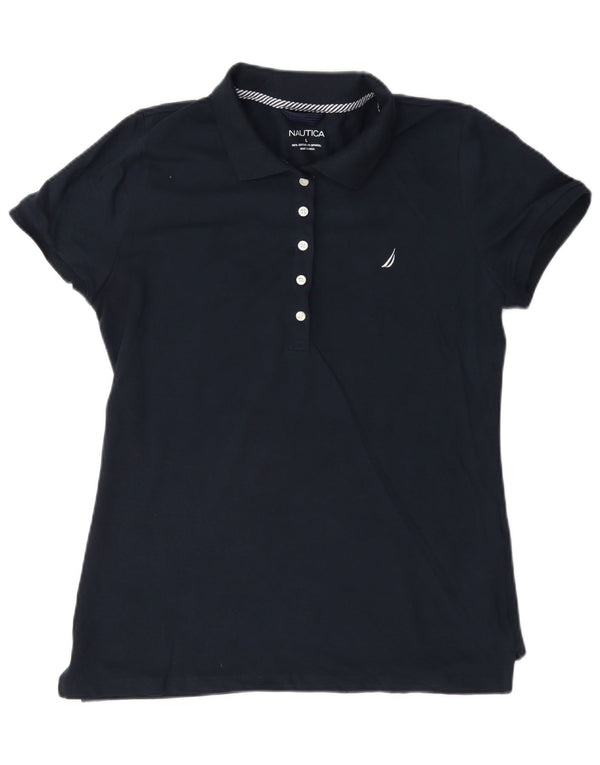 Nautica Polo para mujer UK 46 Grande Azul marino Algodón