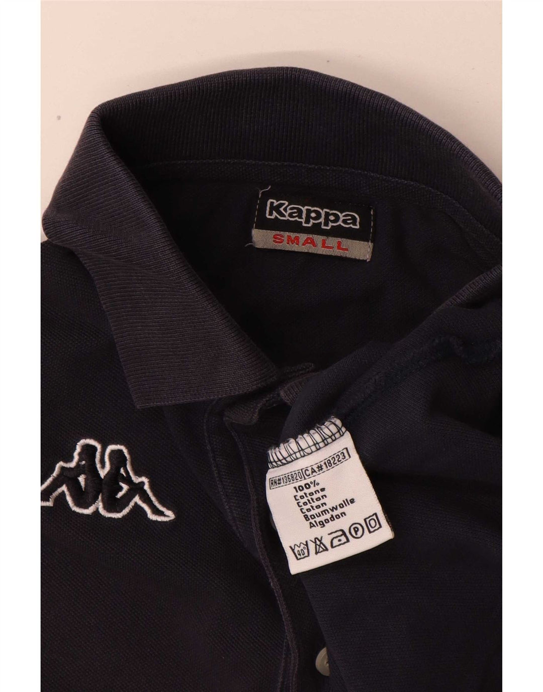 Kappa Polo Hombre Small Azul Marino Algodón