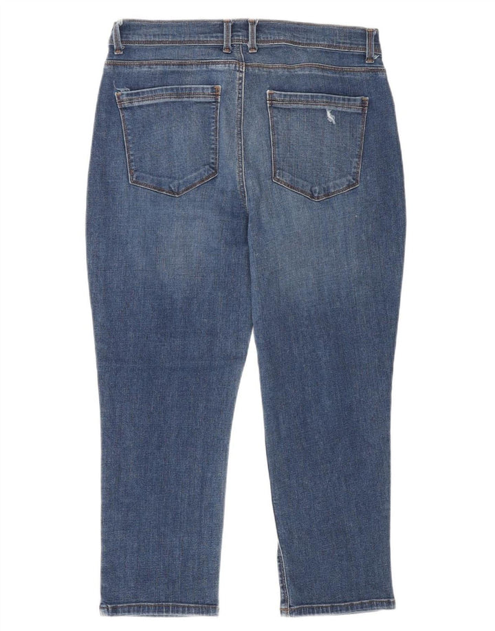 Lee Capri Jeans para Mujer US 10 Grande W30 L23 Algodón Azul