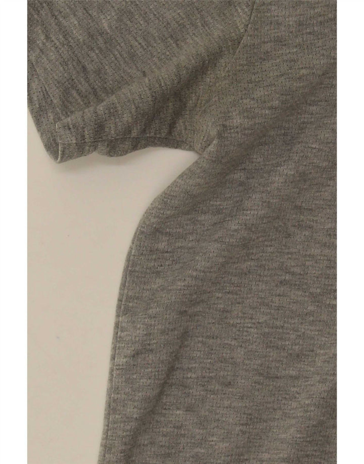 Camiseta Nike Dri Fit para hombre Top poliéster moteado gris medio