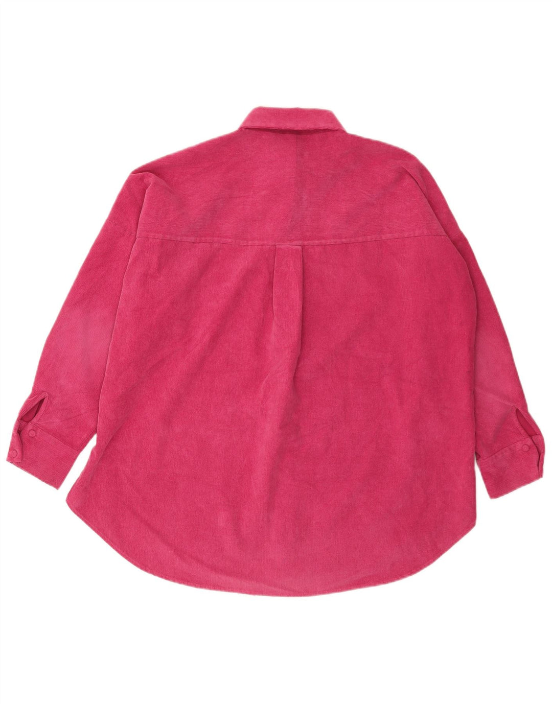 Zara Mujer Camisa De Franela Extragrande UK 6 XS Poliéster Rosa
