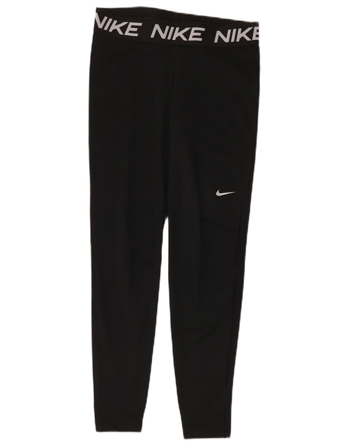 Nike Dri Fit Graphic Leggings para mujer, talla 40, poliéster negro grande