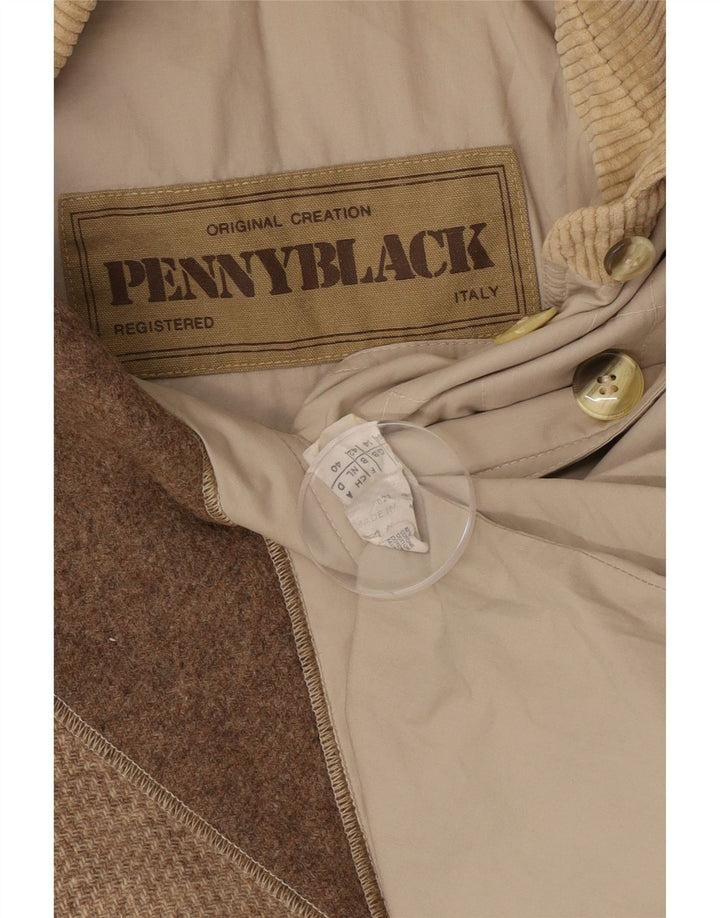 Chaqueta cortavientos para mujer Penny Black UK 44 Large Beige Colorblock