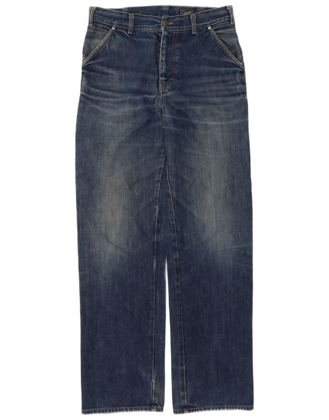 Vaqueros rectos para hombre Gas W29 L33 Algodón azul