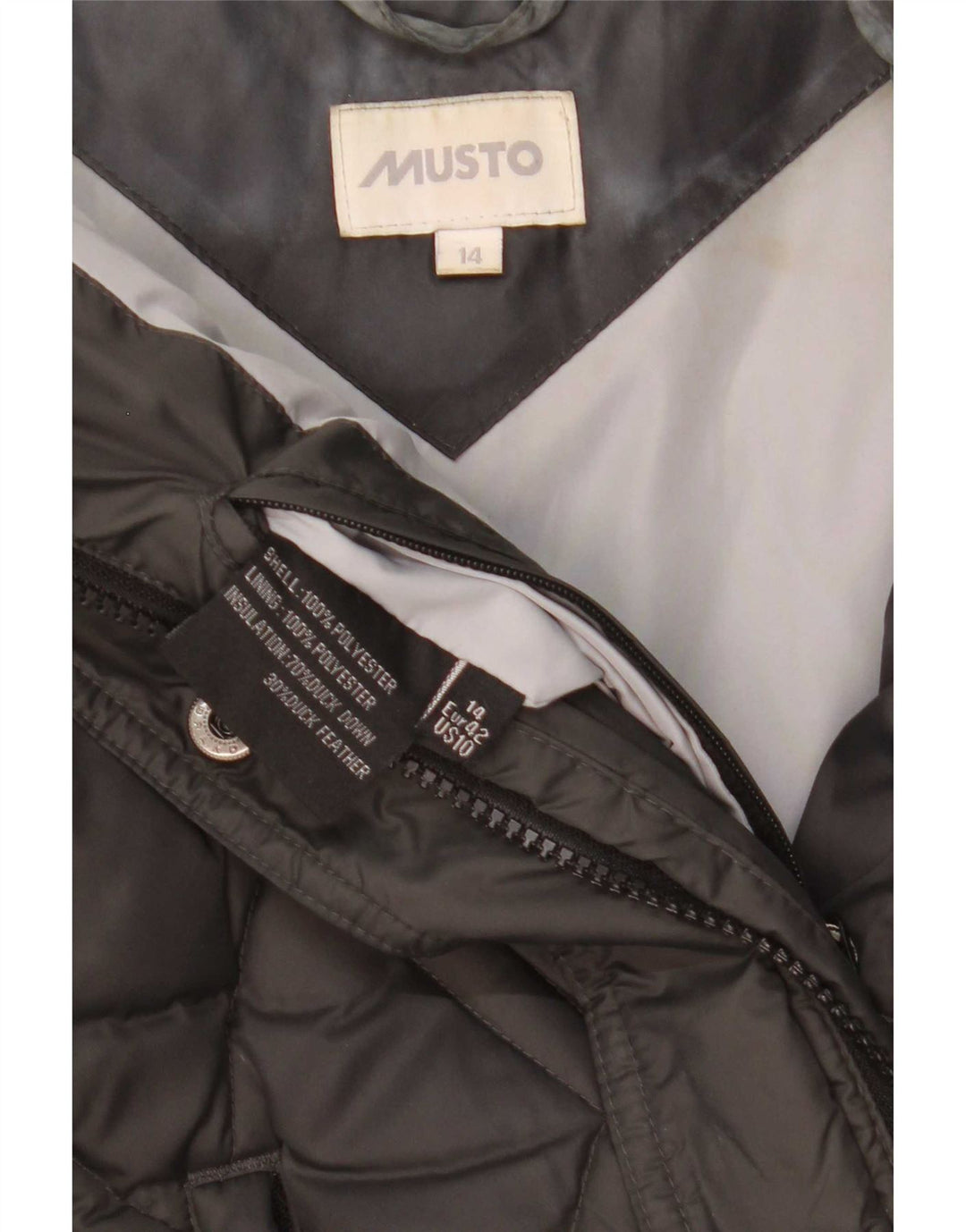 Musto Chaleco acolchado para mujer UK 44 Grande Poliéster negro