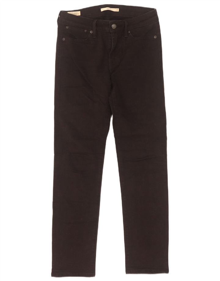 Levi's Mujer 712 Slim Jeans W26 L30 Algodón Negro