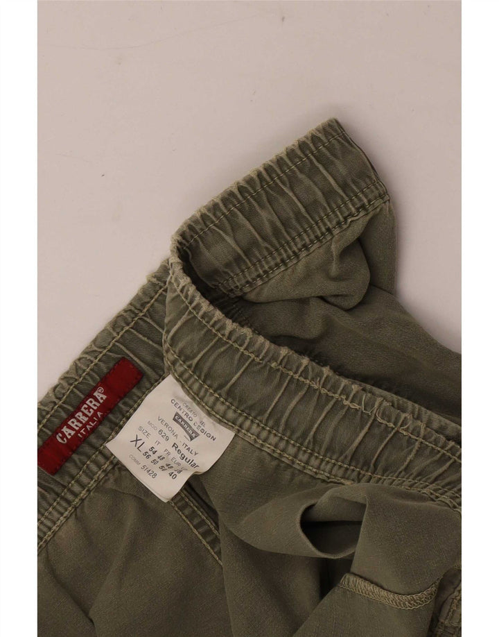 Carrera Pantalones cortos chinos regulares para hombre XL W38 Algodón caqui