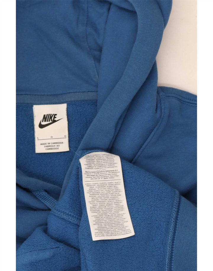 Nike Jersey con capucha para hombre, talla grande, algodón azul
