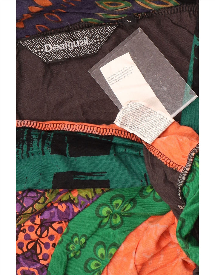 Falda Desigual Mujer Gráfica Burbuja Grande W32 Multicolor