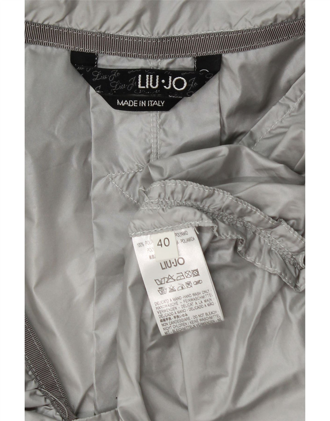 LIU JO Chaqueta Bolero para Mujer IT 40 Small Gris Poliamida