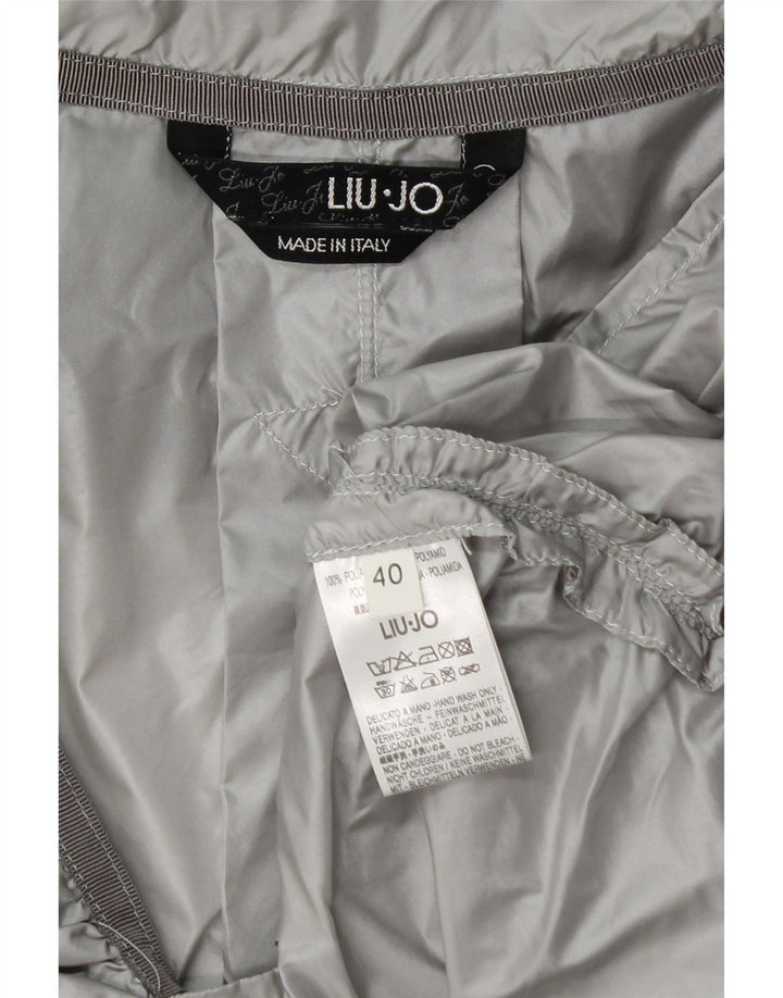 LIU JO Chaqueta Bolero para Mujer IT 40 Small Gris Poliamida