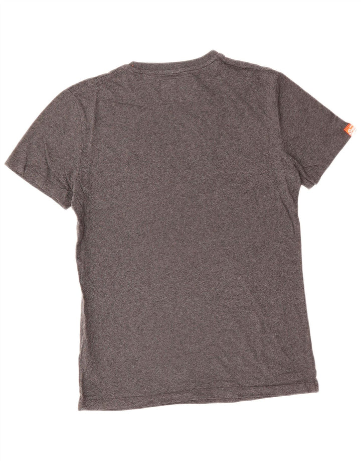 SUPERDRY Camiseta para mujer Top UK 44 Algodón gris medio