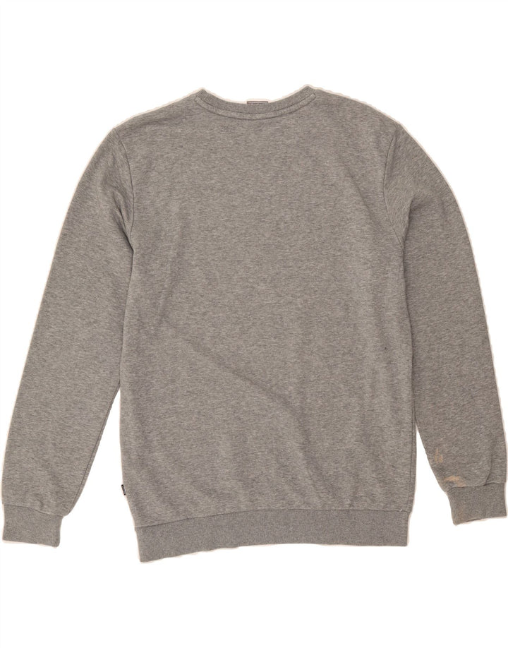 PUMA Mens Graphic Sweatshirt Jumper Medium Grey Vintage Puma and Second-Hand Puma from Messina Hembry 
