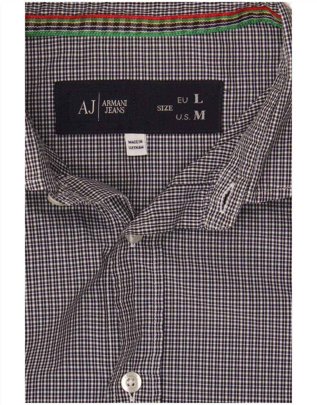 Armani Jeans - Camisa ajustada para hombre, talla grande, color azul marino