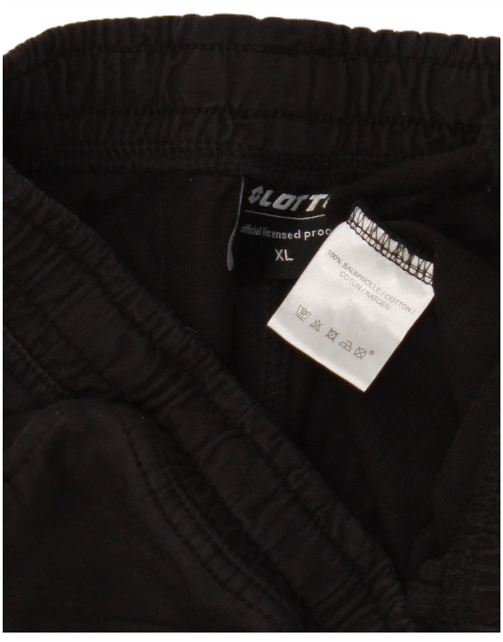 LOTTO Shorts Deportivos Hombre XL Algodón Negro