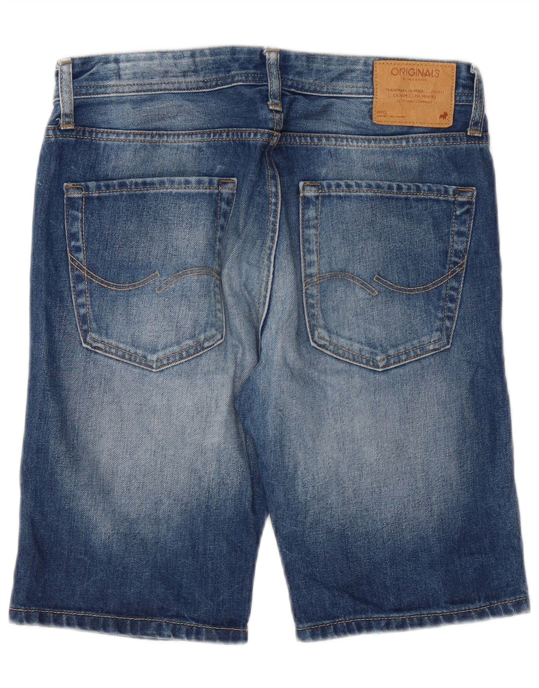 Jack & Jones Mens Regular Fit Denim Shorts Small W29 Algodón Azul
