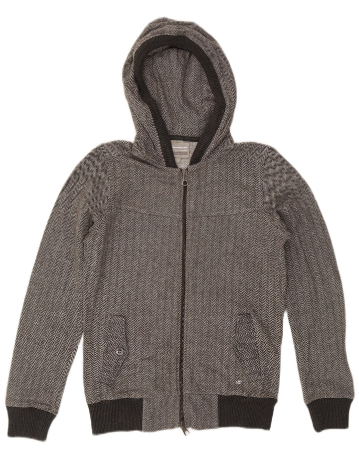 CHAMPION Suéter con capucha y cremallera Heritage Fit para mujer UK 10 Small Grey