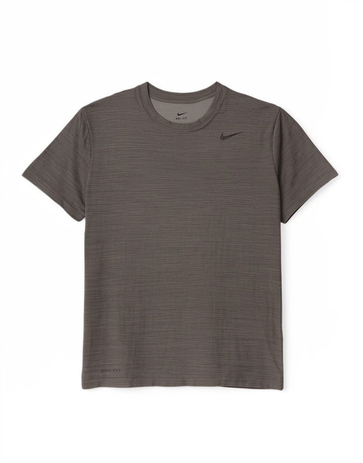 Camiseta Nike Hombre Top Gris Medio Rayas Poliéster