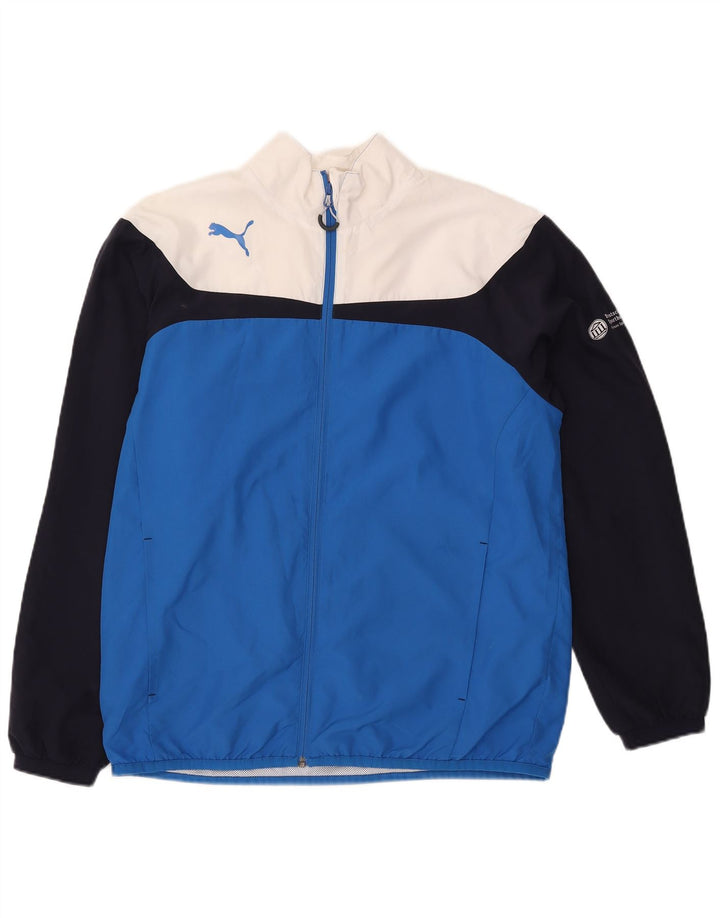 Puma Chaqueta de chándal para hombre con bloques de color azul grande Poliéster
