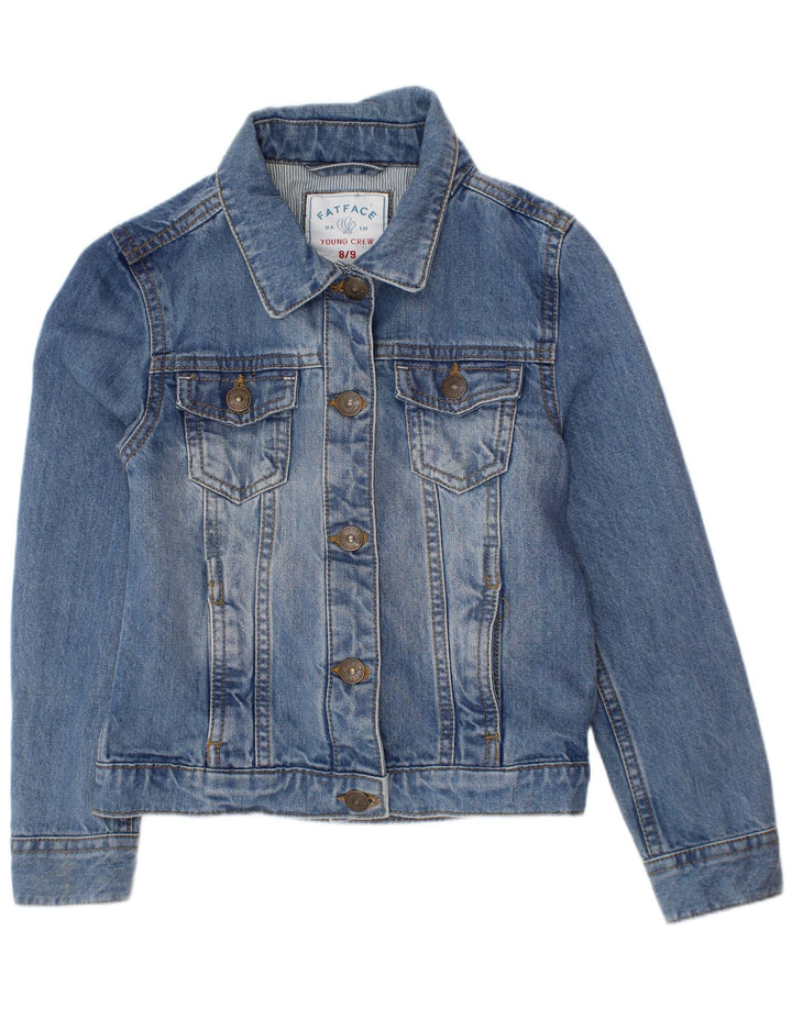 Chaqueta vaquera para niña Fat Face 8-9 años Azul Algodón