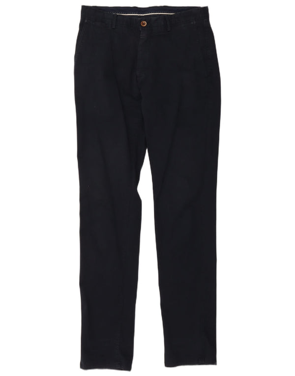 Massimo Dutti Pantalón Chino Slim Fit Hombre EU 40 Medium W31 L33 Azul Marino