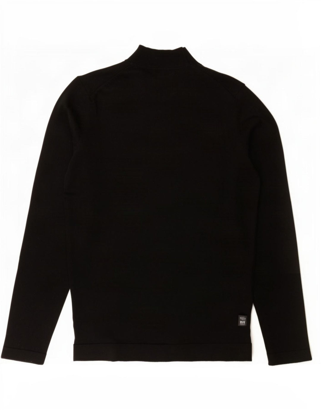 Massimo Dutti Jersey Cuello Alto Hombre Lana Mediana Negro