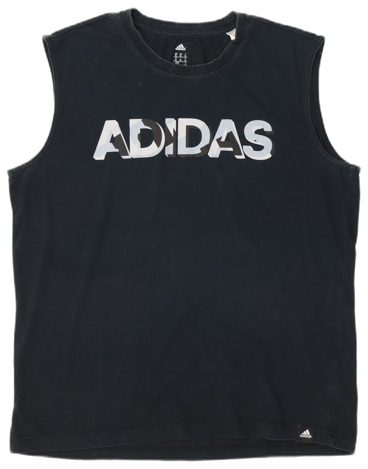 Adidas Hombre Graphic Vest Top XL Negro