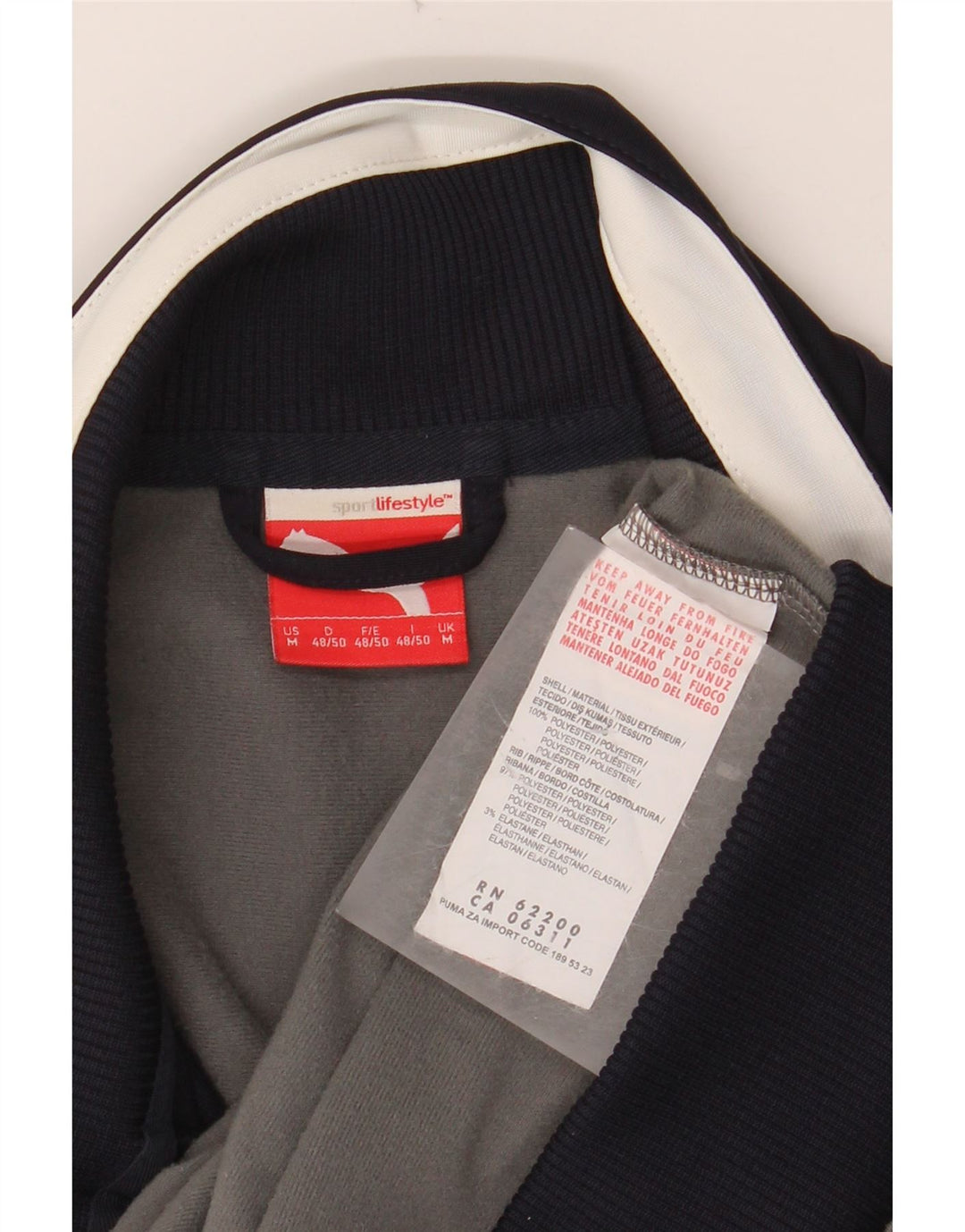 PUMA Chaqueta superior de chándal para hombre Poliéster con bloques de color multicolor mediano