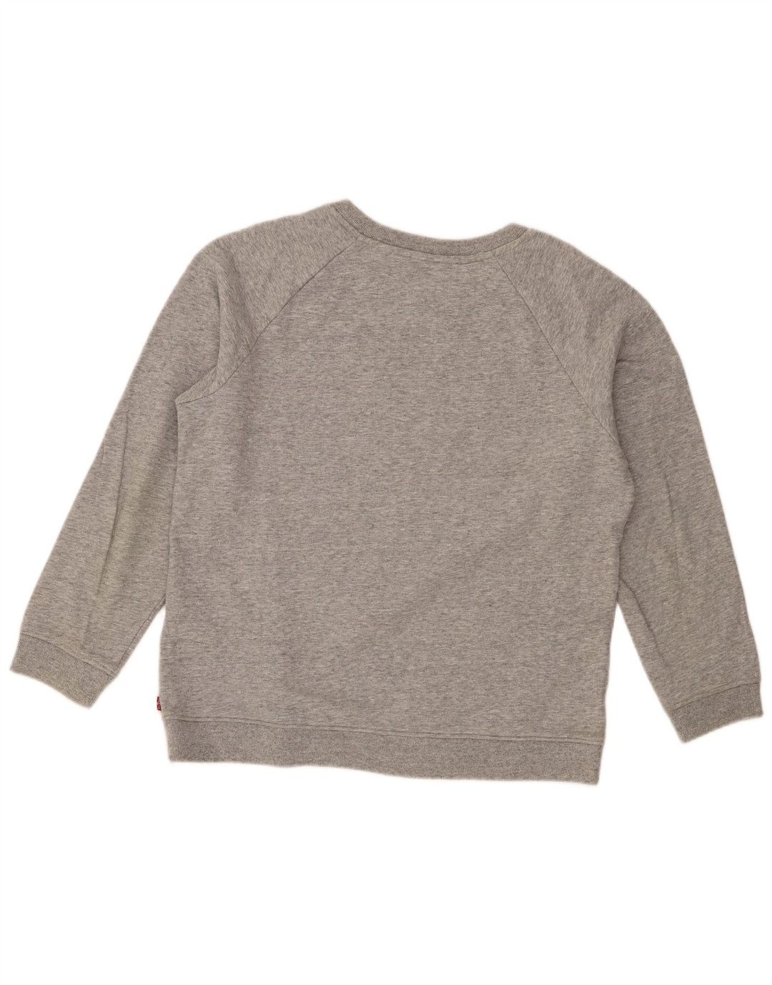 Levi's Sudadera gráfica para mujer Jumper UK 14 Algodón moteado gris medio