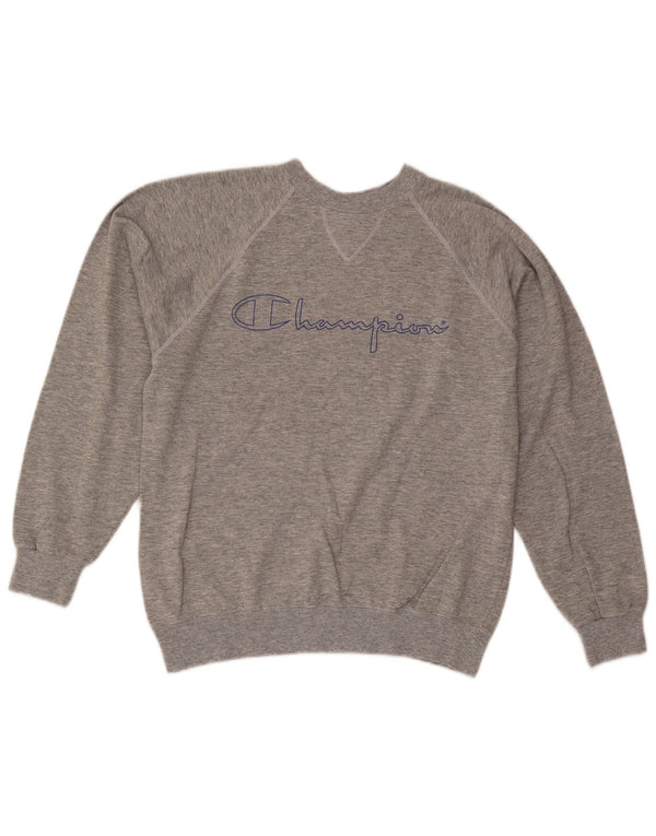 Champion Sudadera Gráfica para Hombre Jersey Pequeño Gris Moteado