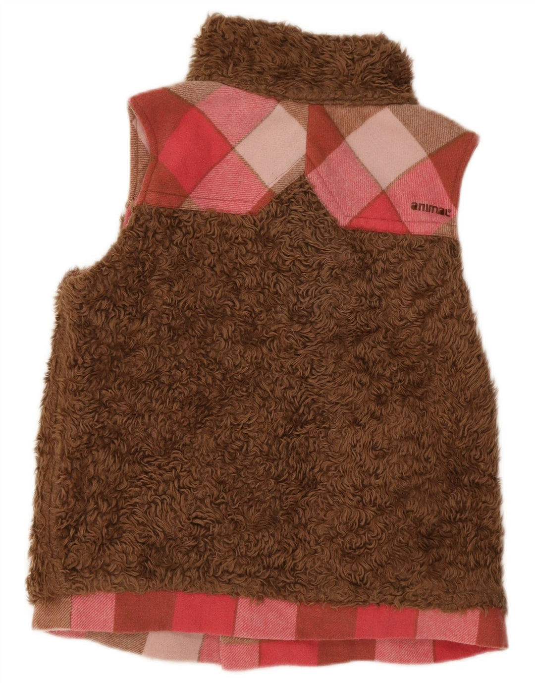 Chaleco reversible para mujer Animal UK 44 Medium Pink Check