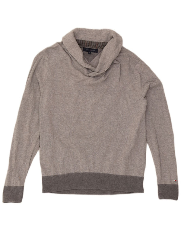 Tommy Hilfiger Suéter con Cuello Chal para Niños 15-16 Años XL Algodón Gris